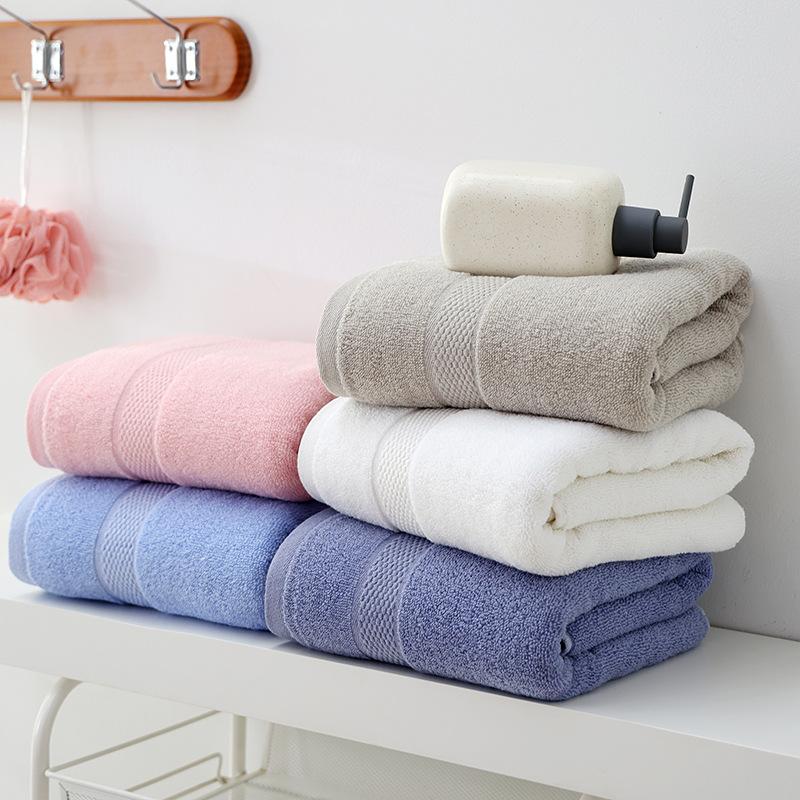 Cotton bath towel plain color broken adult household bath towel wine bed and breakfast bath towel