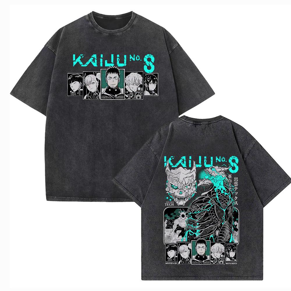 Anime Kaiju No 8 Season 2 Shirts Harajuku Vintage O-Neck Short Sleeve Cotton Man Woman T-Shirts Gift Tops