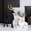 Nordische Elchförmige Skulptur Tierornament Figur Statue Dekoration