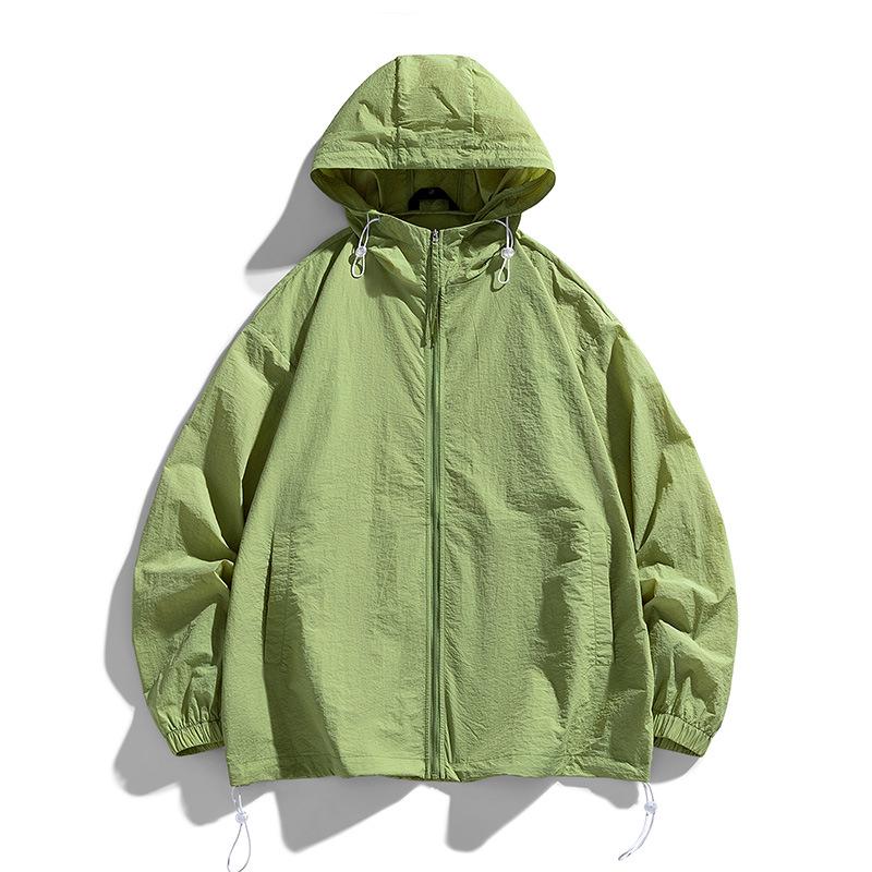 Men's Ice Silk Quick-Dry Sun Protection Jacket - Lightweight Outdoor Sports and Couple's Outfit Option.