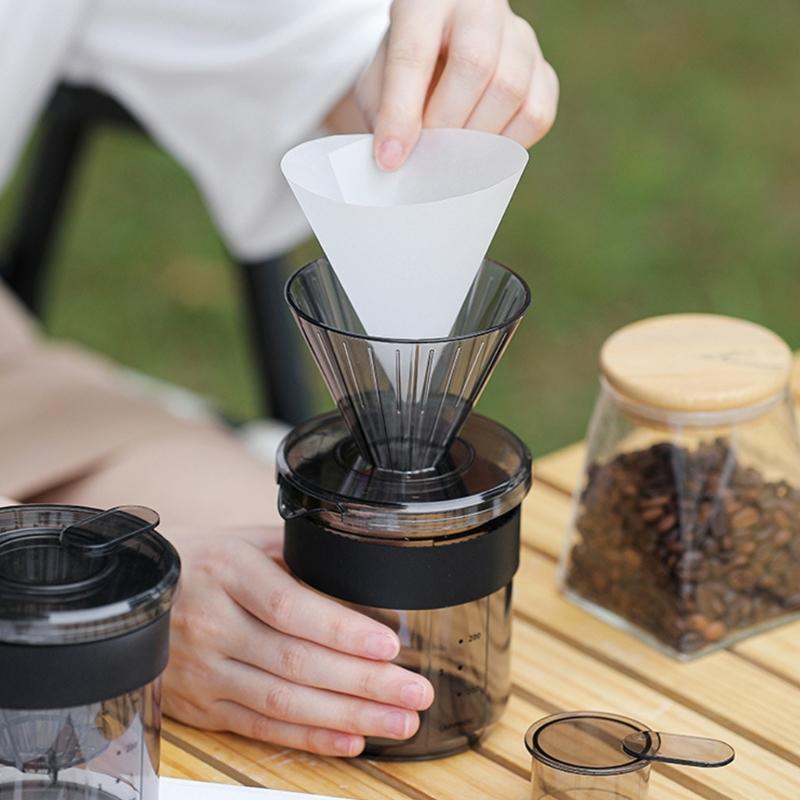 Grinder Dripper Set Portable Camping Essential Easy Disassembly Cleaning AS