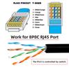 Cablecc RJ45 Extension Cable 304 with Signal CAT6 8P8C STP UTP Male To Female LAN Ethernet Network Patch 60cm On/Off Switch, Cord,