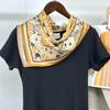 Silk Silk Scarf Versatile Spring And Summer Square Scarf 100% Mulberry Silk Plain Crepe Satin Gift Silk Scarf Scarf