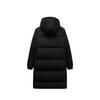 Anta Sports Lifestyle Series Solid Color Hooded Logo Down Jacket Women Outerwear Black 962348904-4