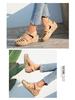 2021 Sommer Damen Klett-Keilsandalen - Große Größe, Europäischer & Amerikanischer Stil, Tägliche Freizeit, Mittelabsatz Baotou-Design