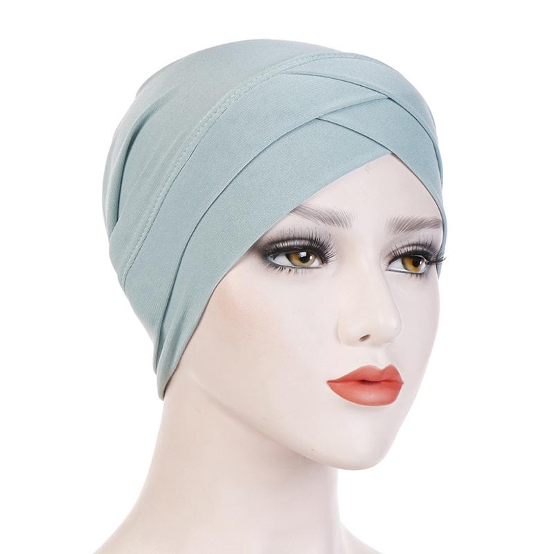 Heldeksel Indre Hijab Caps Muslim Stretch Turban Cap Islamsk Underskjerf Bonnet