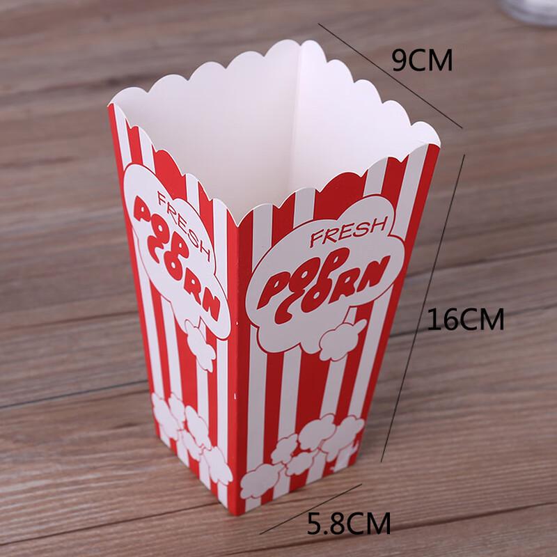 Large Disposable Popcorn Boxes, Pre-folded, Style 5, 100 Count