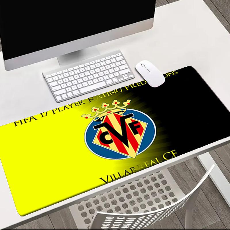 Club Vill-arreal Crest Design Mouse Pad Office Desk Mat, Gaming Mouse Pad Mousepad, Keyboard pad,Heavy-Duty Non-Slip Rubber Backing, Gift