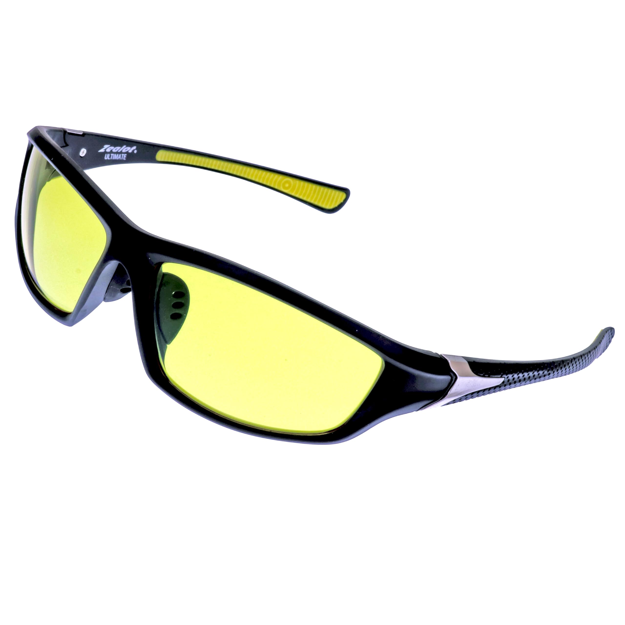 

Zealot Night Driving Made in Bright Reduced Coated for Day and Night Weather ZE-UM05BY Sunglasses, Yellow, Japan, Vision, Glare, Low-Reflection,
