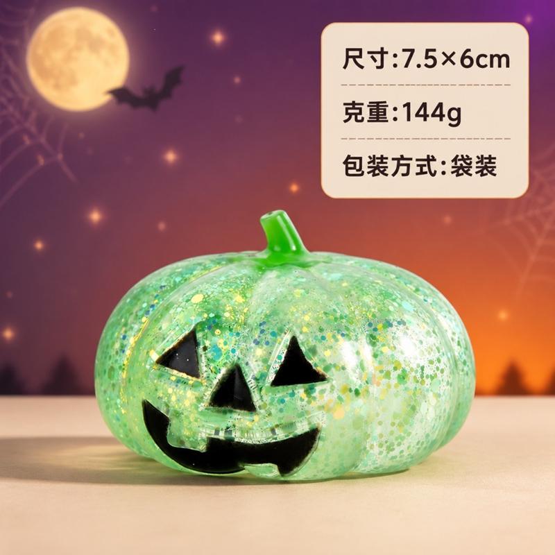 2026 Halloween Pumpkin Squishy Soft Maltose Pumpkin Squeeze Balls Anti-stress Slow Rebound Pinch Toy Halloween Gifts