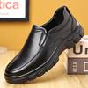 Fashion New Cowhide Slip-on Platform Loafers Men Designer Soft-soled Men's Driving Shoes Fashion Lightweight Business Dress Shoes Male
