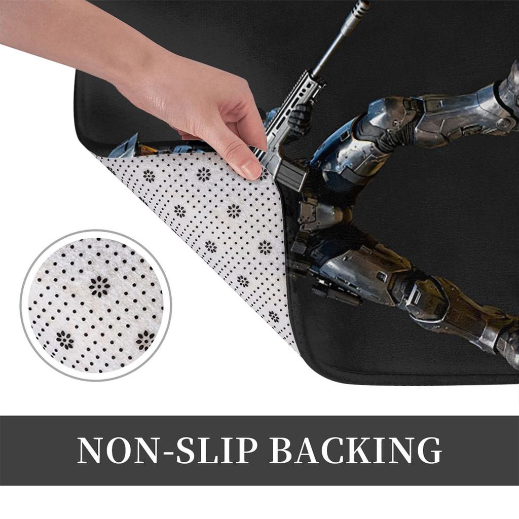 Armoured Space Marine Game Galactic Soldier Design Anti-slip Doormat Floor Mat Carpet Rug for Kitchen Entrance Home Footpad Mats