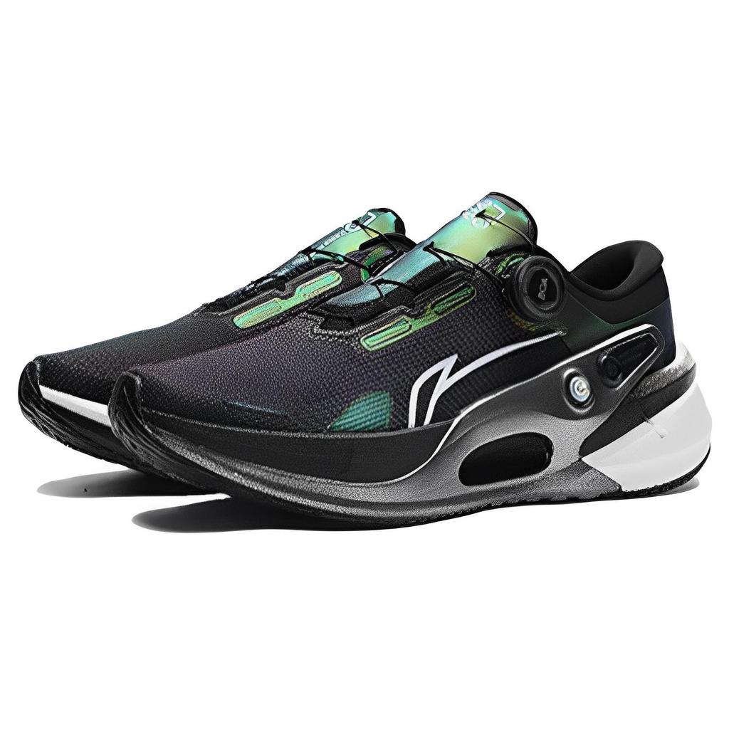 Li Ning Furious Rider 7.0 PRO Abriebfest Atmungsaktiv Niedrig geschnitten Laufschuhe Herren Schwarz ARZT001-3