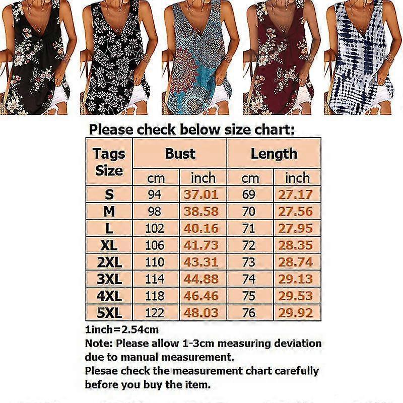 Sleeveless Boho Tank Tops For Women Casual Floral Print Vest Shirt Ladies Fashion Loose T-shirt