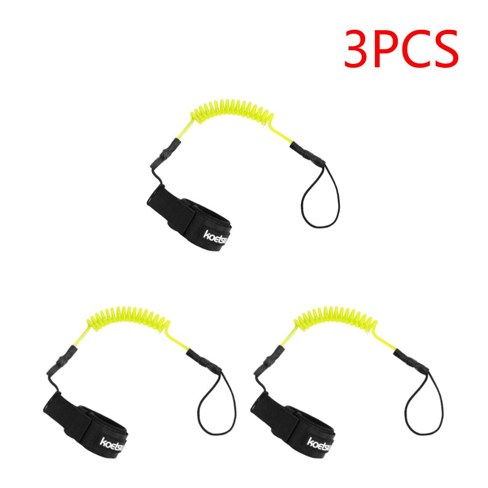 Coiled Bodyboarding Leash TPU Material Strong Cord Stand UP Paddle Board Leg Rope Stretchable for Fishing Tools Rods Strap