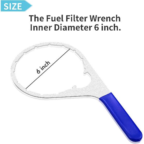 Colar/Vent Cap Fuel Filter Wrench for 380134 382 with 6 Inch Inner Diameter Compatible with Detroit Diesel Truck Cumm Engines