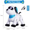 yiman Remote Control Robot Dog Toy – Programmable Smart Robot Dog for Kids 3+, Interactive Dancing & Sound, RC Stunt Robot Toys with LED Eyes,