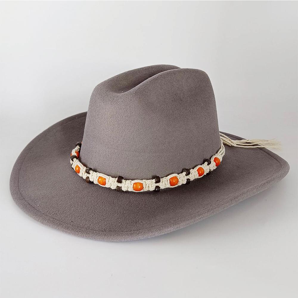 Fedora Cowboy Concho Hat for Men and Women Western Cowboy Las Vegas Nashville Party Hat Wide Brim Riding Hat Cowboy Hat