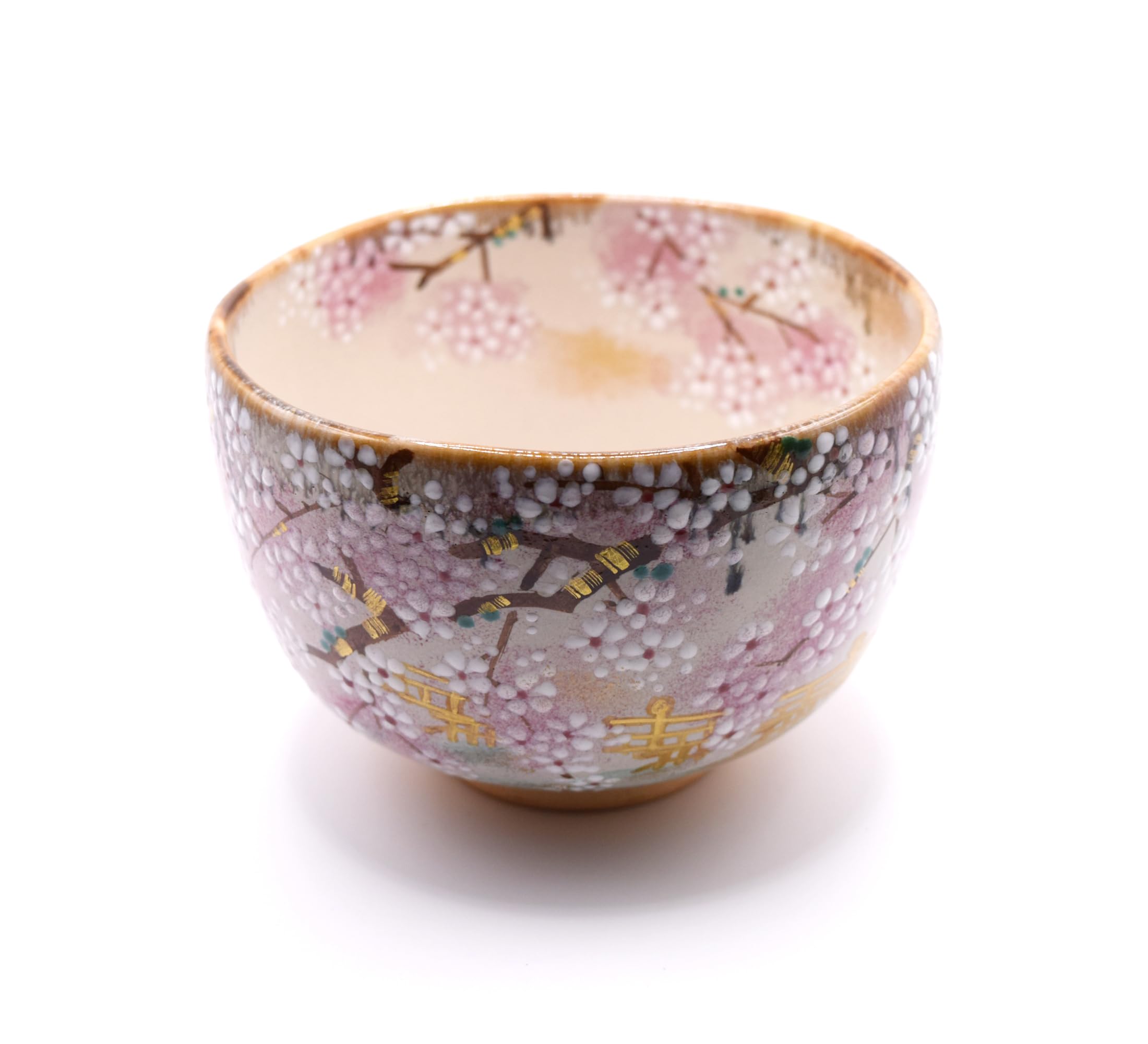 

Чайная пиала матча, Пиала матча, Чайная пиала, Кензан, Мост Тогэцукё, Сцена с цветущей сакурой, работы Морисита Сюсая