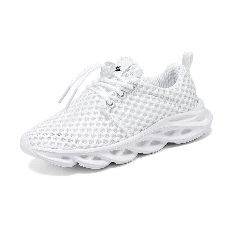 Boys Net Shoes 2025 Mesh Breathable Shoes Children's Single Net Hollow Medium and Large Children's Sports Shoes Girls Medium and Small Children