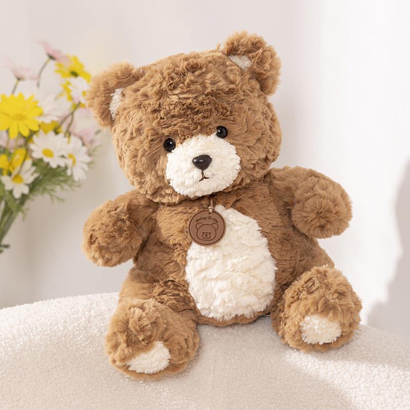 Plush Creative Charming Bear Toy Available In Brown Pink And White Colors