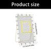 Rebounder Net for Ball Return Practice with a Clear Aiming Area, Polyester Construction and Edge Connection Points for School and Team Training