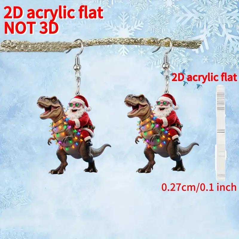 Cross-border Hot Sale Santa Series Earrings Fun Christmas Day Atmosphere Cartoon Santa Earrings