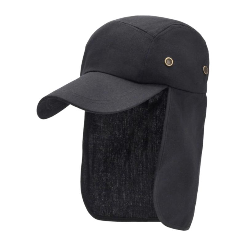Traveling Sun Protections Hat Fishing Hat with Neck Flap Outdoor Hiking Hat Adjustable Baseball Caps for Women Men