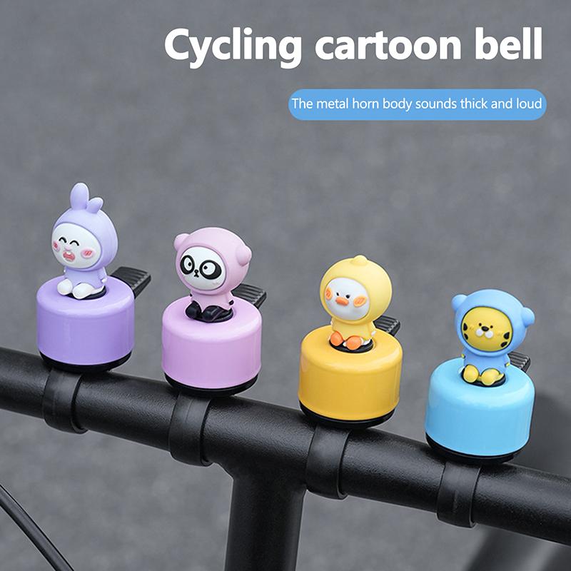 Cartoon Children'S Bicycle Bell High Sound Creative Bike Balance Mountain Car Handlebar Horn Loud Stroller Decoration Accessory