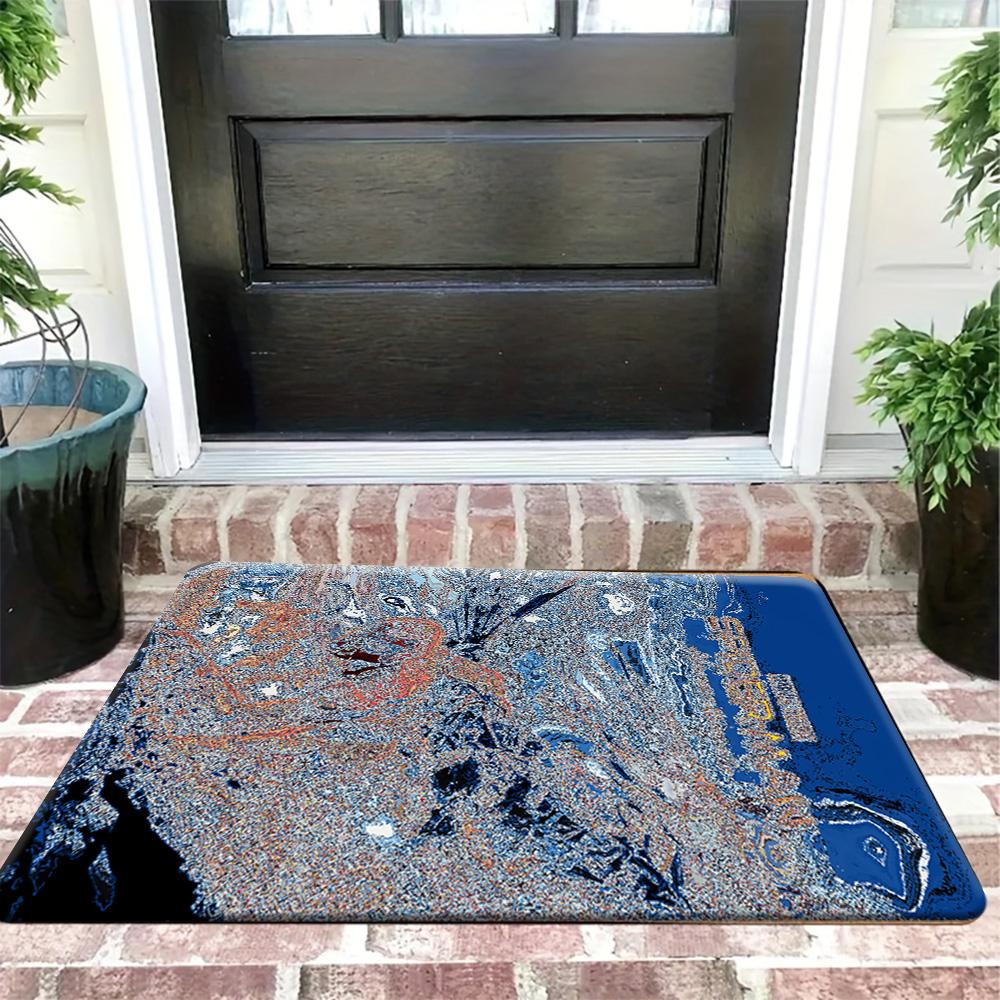 1pc Flannel Rug Marvel Superheroes Bathroom Mat, Multiple Sizes, Multi-functional for Daily Use, Suitable for Bathroom, Entran