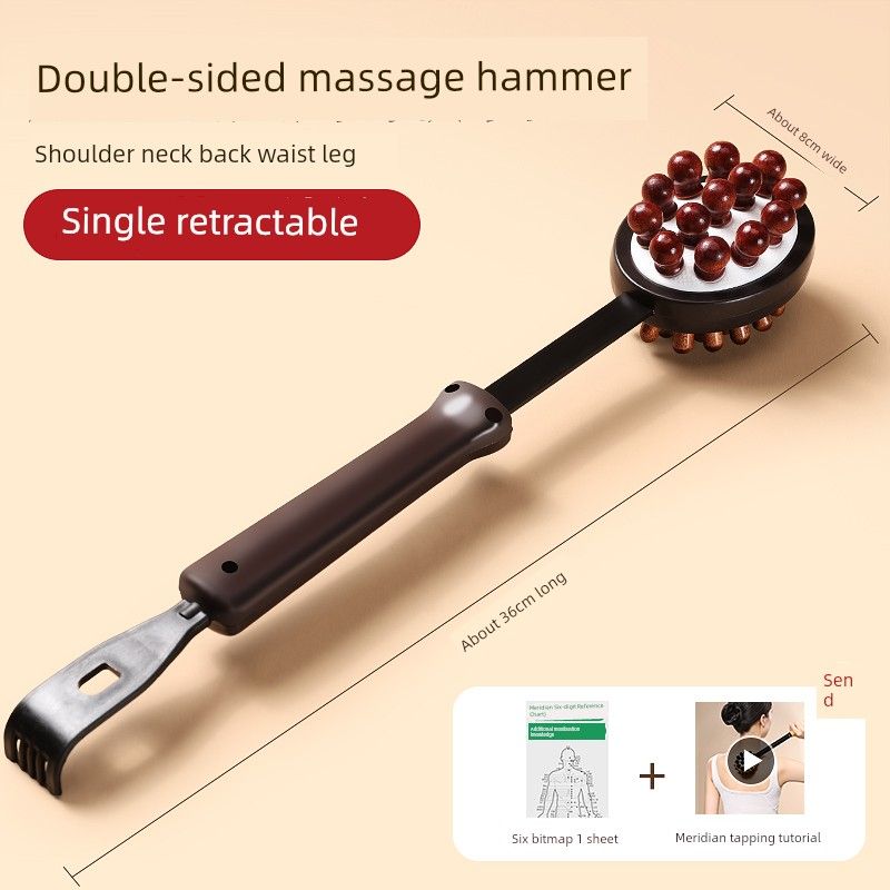 Massage Hammer Tapping Meridian Hammer Meridian Pat Tapping Back Health Care Back Massager Shoulder and Neck Handheld Veins Tapping and Holding Sky Blue