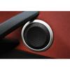 For BMW X1 2010-2014 2015 Silver Steel Door Speaker Bezel Frame Cover Trim 2PCS