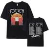 Imagine Dragons Loom Tour 2024 Double Sided Graphic T Shirt Mens Women Vintage Hip Hop Rock Oversized Cotton Tshirt Streetwear