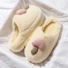 Couple cotton slippers  new winter indoor home thickened plush warm non-slip household foot warmer men