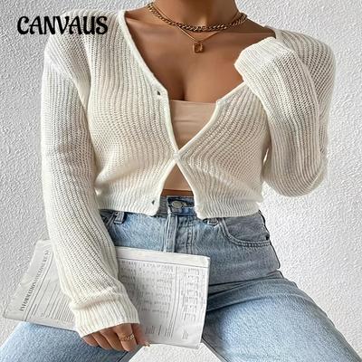 Primavera e Outono Feminino Sexy Curto Manga Longa Listras Pit Tricô Elástico Emagrecedor Suéter Cardigan