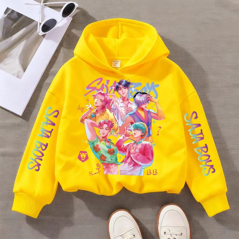 Kpop Witcher Children's Clothing Men and Girls Autumn/Winter Fashion Comfortable Hooded Sweatshirt