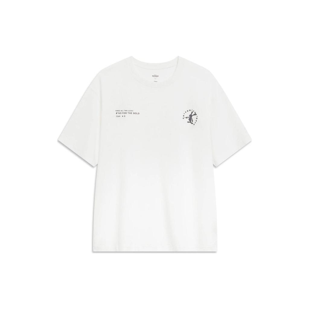 Li Ning x Disney T Shirt Unisex Ivory AHST315-4