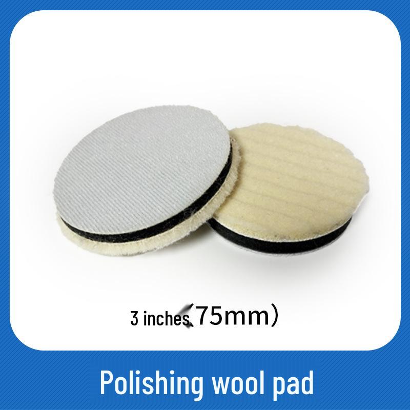 Self-Adhesive Japanese Wool Car Polishing Pad - Scratch Repair & Detailing Disc.
