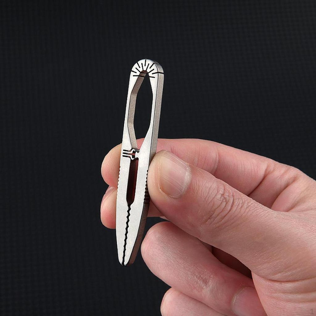 Mini Tweezer Maintenance Tool Non Slip Handle Titanium Alloy Outdoor Survival for Climbing