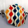 1pc Wavy Colors Automatic Open/close Folding Compact Umbrella, 8-Rib Sturdy Canopy, Lightweight Portable, Everyday Use, Gift, Outdoor Umbrella, Travel