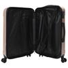 3 Piece Luggage Set In Rose Gold 50 X 31 X 78 Cm ABS Plastic