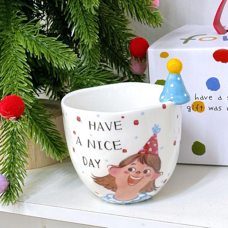 WA Ceramic Coffee Mug with Hat Design