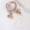 Bling Rhinestone Butterfly Ear Clip Earrings 2 Pieces Anti-Lost Holder for Wireless Earphone Female Prom Gift