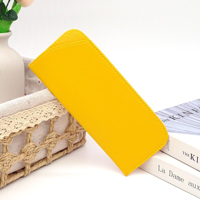 PU Leather Sunglasses Case Glasses Dustproof Storage Bag Portable Glasses Slanted Organizer Bag Eyewear Case Eyewear Accessories