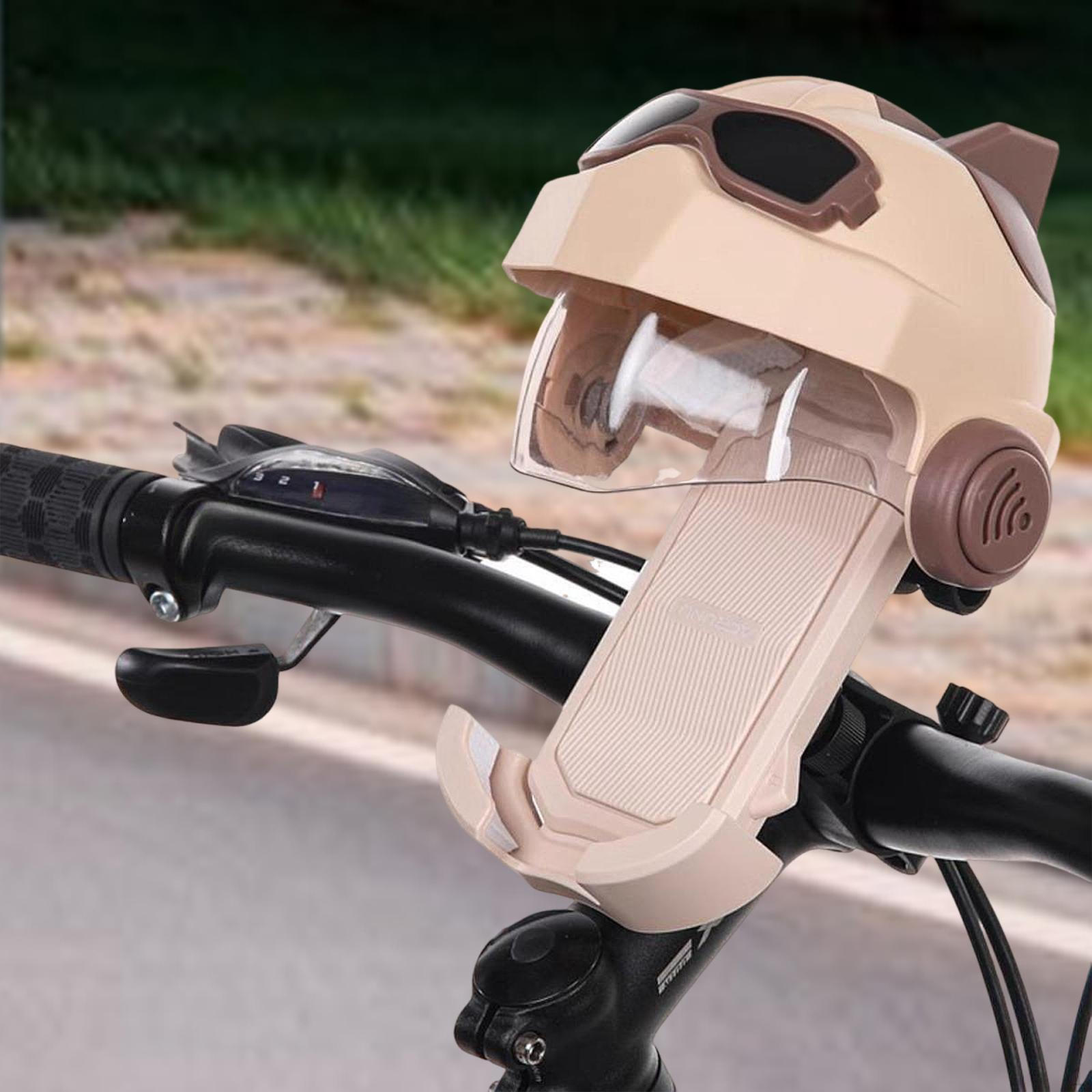 

Motorcycle Phone Holder Bike Stand Cute Universal Stable Cellphone Clamp for коричневий