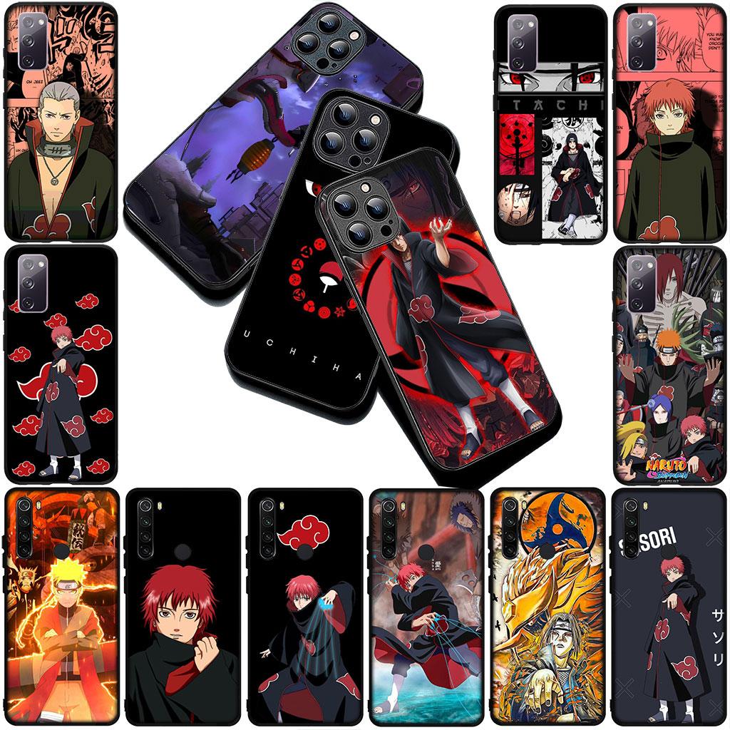 Phone Cover for Apple iPhone 16 14 15 Plus 11 Pro Max 16E ProMax + 16Plus 15+ 14+ Case Akatsuki Narutos Sasori Itachi Uchiha