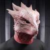 Game Dragon Mask Cosplay Animal Warrior Character Monster Latex Helmet Halloween Carnival Party Costume Props