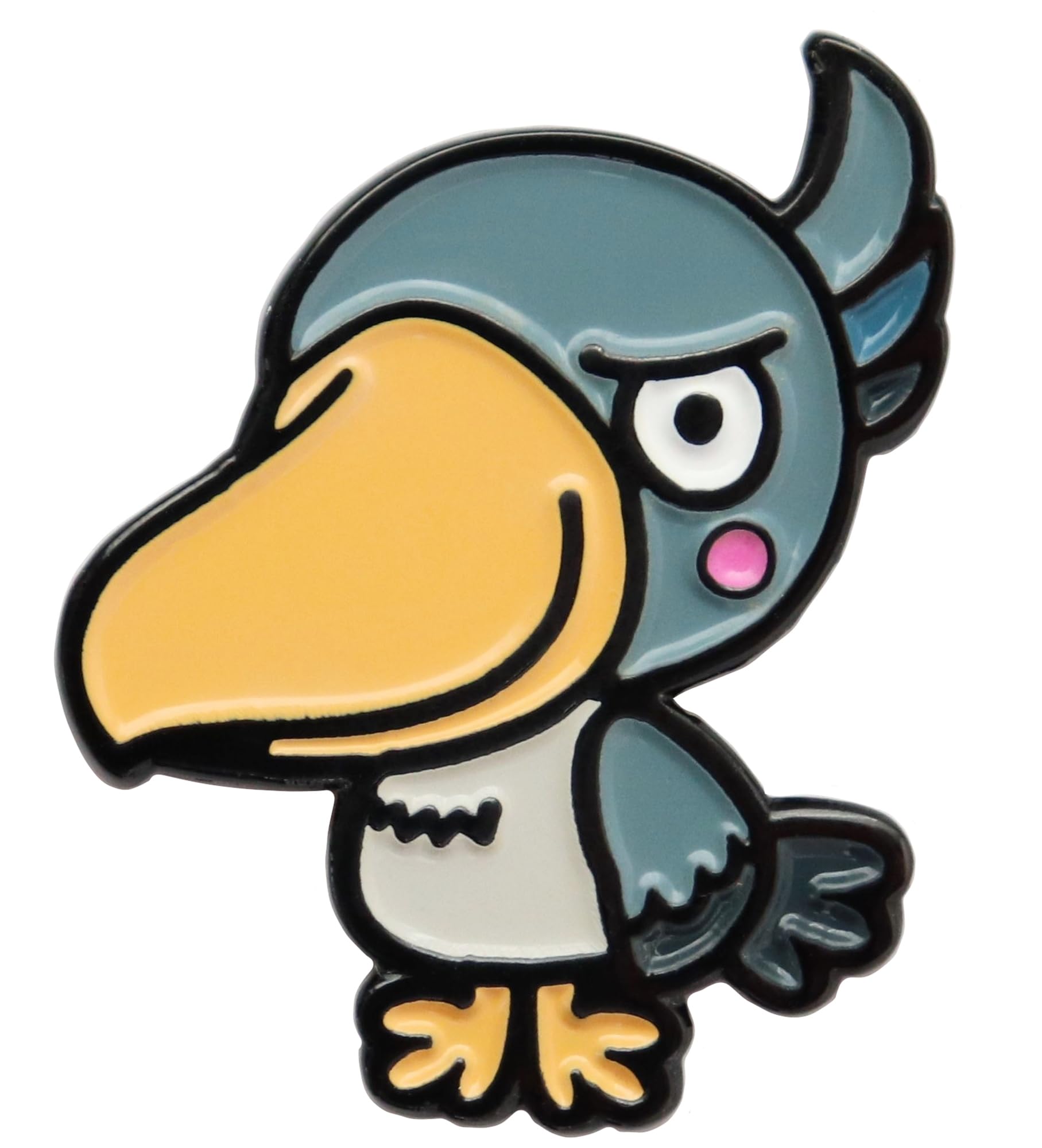 Shoebill Stork Pin Badge, Motionless Bird, Cute Animal, Alloy Pin, 2 x 2.5cm