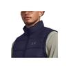 Under Armour Solid Color Stand Collar Zip Pocket Vest Men Vests Navy 1378497-410