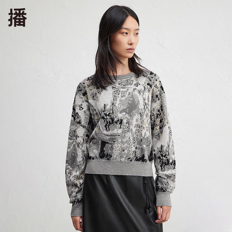 

Broadcast Women s Vintage Round Neck Long Sleeve Knit Sweater L